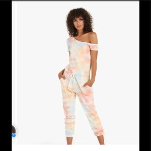 NWT n:philanthropy Queenie tie dye jumpsuit size small